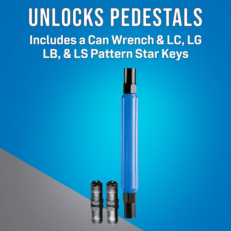 Jonard Tools SSK-876 Star Key Can Wrench Kit, LC, LG, LB, & LS Patterns - Image 1